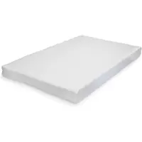 Neu.haus Colchón de espuma viscoelástica de 90 x 200 cm, transpirable, apto para personas con alergias, firme, con funda extraíble, color blanco