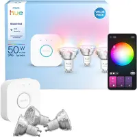 Philips Hue White & Color Ambiance Starter Kit Essential: 3 Bombillas Inteligentes Gu10 (345 lm)