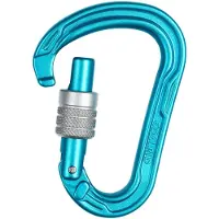 Edelrid - HMS Strike Screw II - Mosquetones HMS turquesa