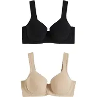 Bonprix Sujetador beige / negro