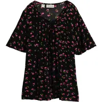 Bonprix Túnica rojo / negro