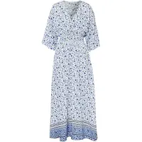 Bonprix Vestido azul / blanco