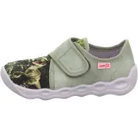 Superfit Zapatillas de casa 'BUBBLE' marrón / verde / verde pastel / verde oscuro