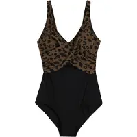 Bonprix Traje de baño moca / negro