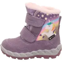 Superfit Botas de nieve 'ICEBIRD' azul claro / lila claro / rosa / blanco