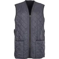 Barbour - Chaquetas - Polarquilt Waistcoat/Zip-In Liner Navy - Talla L - Azul marino