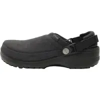 Crocs - Classic Crafted Vegan Suede Clog - Sandalias size M10 / W12, negro