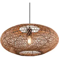 TRIO Lámpara colgante Hedda, casquillo E27, diámetro 52 cm, color mate, con altura ajustable