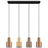 TRIO Lámpara colgante AGUDO de Leuchten, modelo Agudo, casquillo E27, multicolor, metal