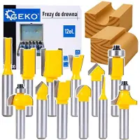 GEKO Brocas para madera, 12 unidades / 8 mm /