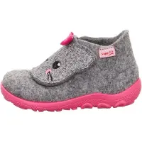 Superfit Zapatillas de casa 'Happy Octi' gris / rosa / rosa / negro