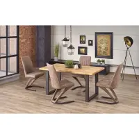 Halmar Mesa extensible Perez - roble claro/negro