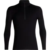 Icebreaker - 260 Tech L/S Half Zip - Ropa interior merino size XL, negro