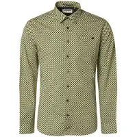 No-excess Shirt Stretch Allover Printed Olive Talla: XL | Camisas Casuales Outlet | Hombre | Verde