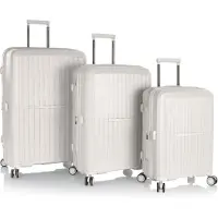 Heys AirLite 4 ruedas Juego de maletas 3 piezas Con asa expansible blanco