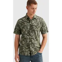 PME Legend Camisa 'Shirt in jersey piqué with allover print' verde