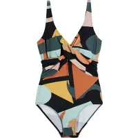 Bonprix Traje de baño mezcla de colores / negro
