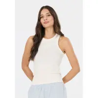 Athlecia - Women's Lenga Rib Top - Top size 44, blanco