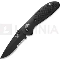 Benchmade Navaja Mini Griptilian, stud, negro, hoja dentada