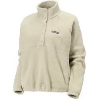 Columbia - Women's Jasper Ridge Pebbled Fleece Half Snap - Jerséis de forro polar size M, beige