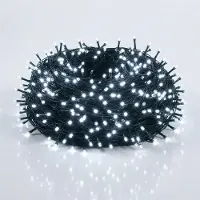 Spetebo Guirnalda de luces navideñas (blanca, luz fría) - 720 LEDs - Iluminación decorativa para exteriores con temporizador