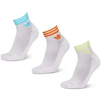 Adidas Originals adidasCalcetines tobilleros 3 bandas 37-39 White / Samba Blue / Orange / Frozen Lemon Unisex