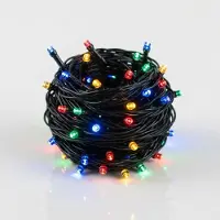 Spetebo Guirnalda de luces navideñas LED, multicolor, con 40 luces / 6 metros, ideal para decoración exterior, con temporizador