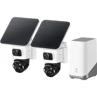 Eufy eufyCam S4, cámara IP de seguridad, para exteriores, con cable, para montaje en techo o pared, color negro, diseño cilíndrico