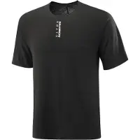 Salomon - Ultra Short Sleeve Tee - Camiseta de running size L, negro