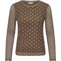 B.young Camiseta 'BYRunanna' marrón / blanco