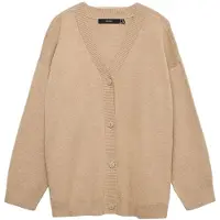 Vero moda Cárdigan talla grande beige