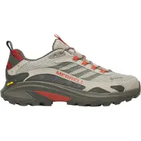 Merrell Zapatos bajos 'MOAB SPEED 2' beige oscuro / gris oscuro / rojo carmesí