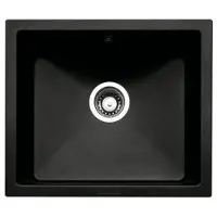 NABER Fregadero SINGOLI 600 en color , con sistema de desagüe giratorio, fabricado en Cin-Nagranit y diseñado para encastrar