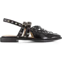 Steve madden Galanti Flat Shoes Black Patent Talla: 39 | Chancletas Outlet | Mujer | Negro