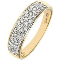 Diamant L'Eternel Anillo 'Eternity-Ring aus 375 Gelbgold mit 0.25 Karat Diamant' oro