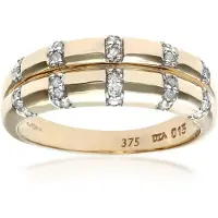 Diamant L'Eternel Anillo 'Ehering aus 375 Gelbgold mit Diamant' oro