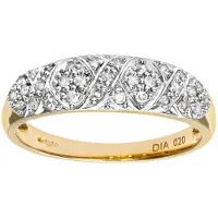 Diamant L'Eternel Anillo 'Ring aus 375 Gelbgold mit 0.20 Karat Diamant' oro