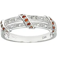 Diamant L'Eternel Anillo 'Eternity-Ring aus 375 Weißgold mit Diamant gedreht' plata