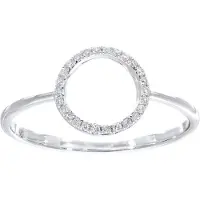 Diamant L'Eternel Anillo 'Ring aus 375 Weißgold mit Diamant' plata