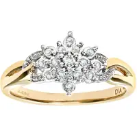 Diamant L'Eternel Anillo 'Ring aus 375 Gelbgold mit Diamant' oro