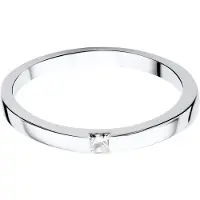 Diamant L'Eternel Anillo 'Ring aus 375 Weißgold mit Diamant' plata