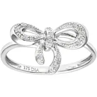 Diamant L'Eternel Anillo 'Ring aus 375 Weißgold mit 0.05 Karat Diamant' plata