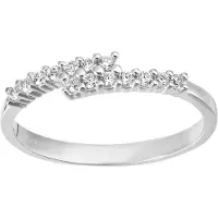 Diamant L'Eternel Anillo 'Eternity-Ring aus 375 Weißgold mit Zirkonia' plata