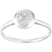 Diamant L'Eternel Anillo 'Cluster' plata