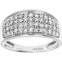 Diamant L'Eternel Anillo 'Eternity-Ring aus 375 Weißgold mit 0.50 Karat Diamant' plata