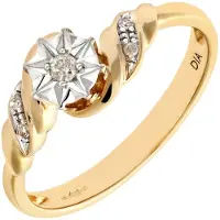 Diamant L'Eternel Anillo 'Ring aus 375 Weißgold mit Diamant' oro