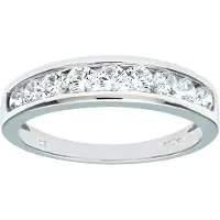Diamant L'Eternel Anillo 'Eternity-Ring aus 375 Weißgold mit Zirkonia' plata