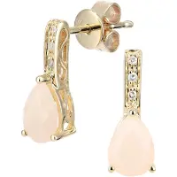 Diamant L'Eternel Pendientes 'Ohrhänger aus 375 Gelbgold mit Diamant mit Opal' oro
