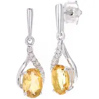 Diamant L'Eternel Pendientes plata