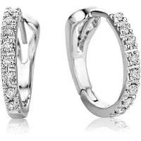 Diamant L'Eternel Pendientes 'Ohrringe aus 750 Weißgold mit Diamant' plata